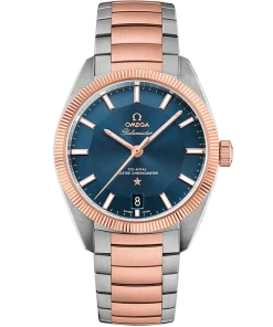 Omega Constellation Globemaster 39mm Blue Dial Steel ‑ Sedna™ 18k Rose Gold and Stainless Steel Bracelet 130.20.39.21.03.001