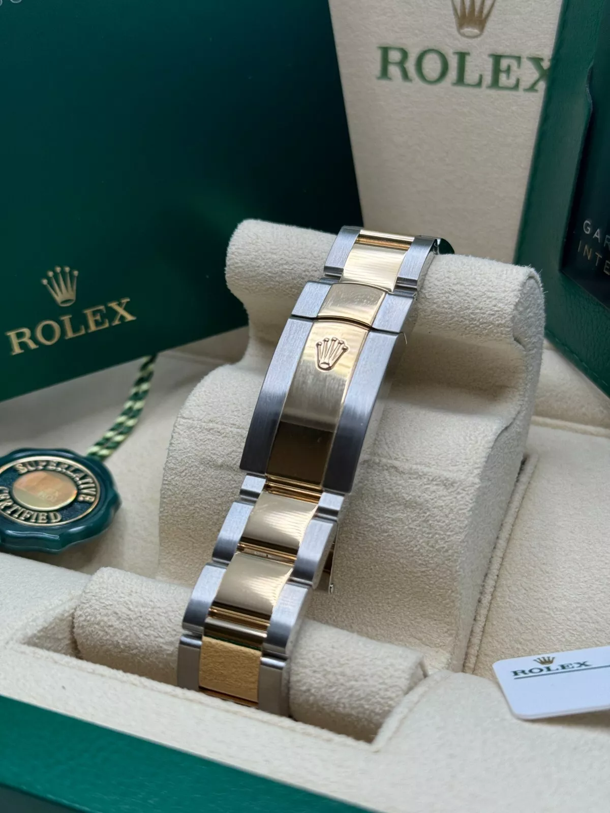 Rolex Datejust 41mm 126333 White Index Oyster Steel and Yellow Gold Mens Watch - Image 10