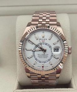 Alternative view of Rolex  Sky-Dweller 42mm 336935-0007 Rose Gold White Dial Oyster
