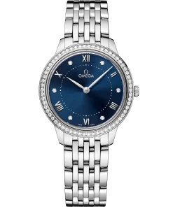 Omega De Ville Prestige, Stainless Steel and Diamond-set, 30mm Quartz 434.15.30.60.53.001