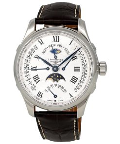 Longines Men's L2.739.4.71.3 Master Collection Chronograph Brown Leather Watch