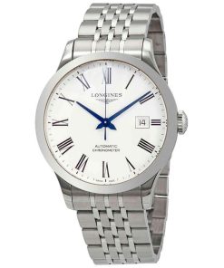 Longines Men's L28214116 Record Stainless Steel Watch