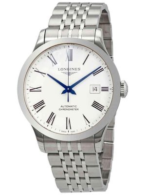 Longines Men's L28214116 Record Stainless Steel Watch