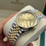 Rolex  Datejust 36mm 126203 Champagne Set with Diamonds Dial Domed Bezel Oyster Bracelet