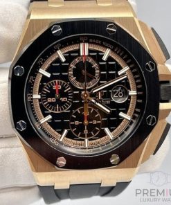 Alternative view of Audemars Piguet Royal Oak Offshore Chronograph Black Dial 44MM Dial Watch