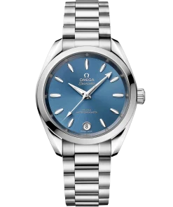 Omega Seamaster Aqua Terra SHADES 34 mm Sea blue Dial Stainless Steel Bracelet 220.10.34.20.03.002