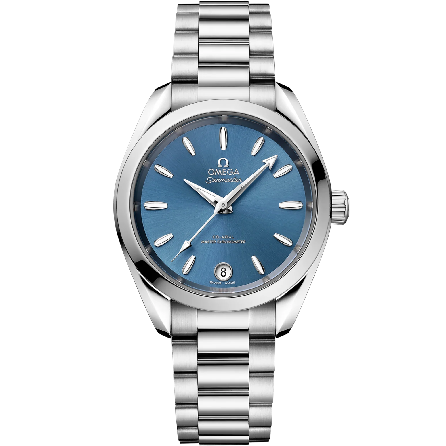 Omega Seamaster Aqua Terra SHADES 34 mm Sea blue Dial Stainless Steel Bracelet 220.10.34.20.03.002