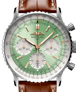 Alternative view of Breitling AB0139211L1P1 Navitimer B01 Green Dial - ??ew