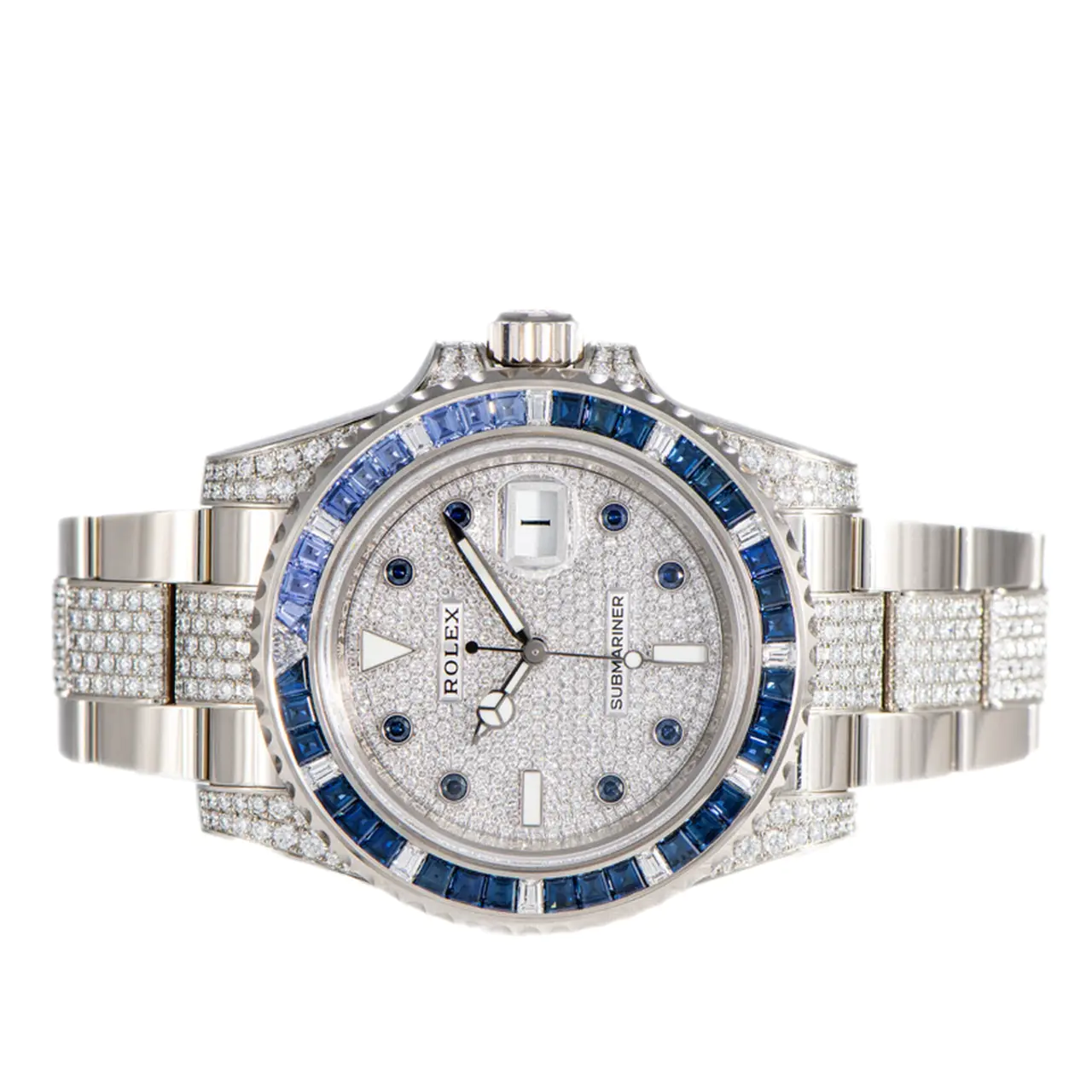 Rolex Submariner Date 40mm 116659SABR Blue Sapphire and Diamond Bezel Diamond Dial - Image 4