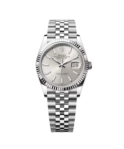 Alternative view of Rolex  Datejust 36mm 126234 Silver Index Dial Oyster Stainless Steel