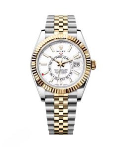 Rolex  Sky-Dweller 42mm 336933-0006 Two-Tone Yellow Gold White Dial Oyster