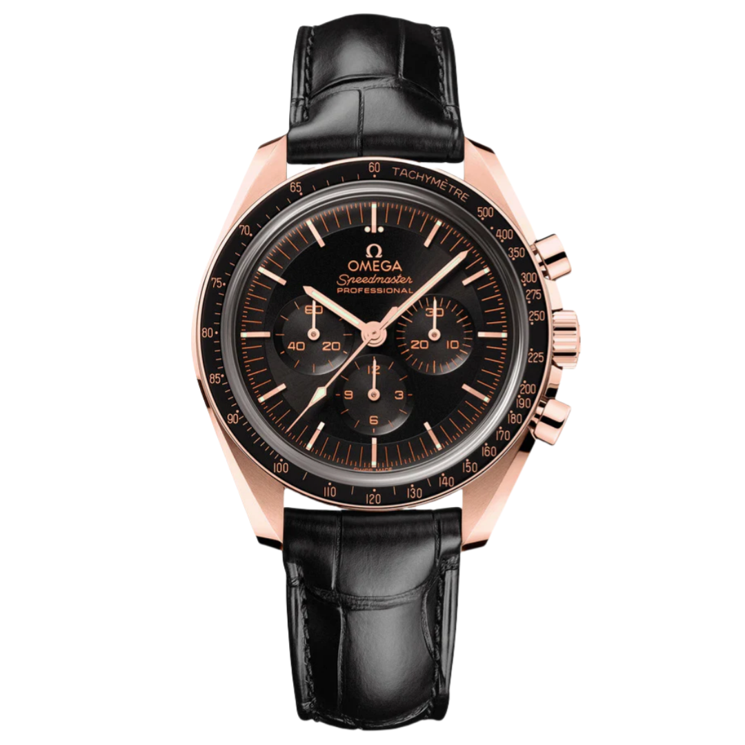 Omega Speedmaster Moonwatch Professional 42mm Black Dial Sedna™ 18k Rose Gold Strap 310.63.42.50.01.001