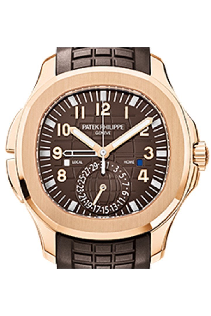 Patek Philippe Aquanaut Brown Embossed Arabic Dial Rose Gold Composite Men's Watch 5164R-001 - Image 2