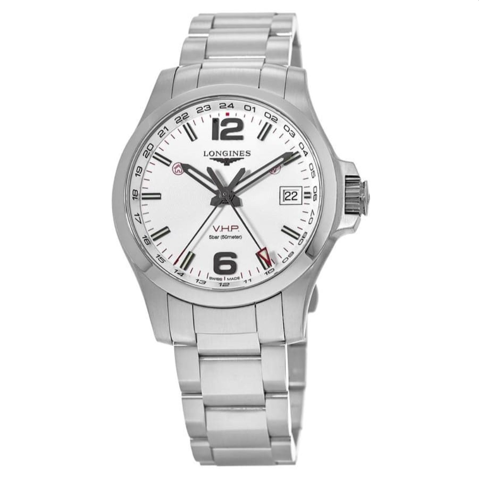 Longines Men's L3.718.4.76.6 Conquest Stainless Steel Watch