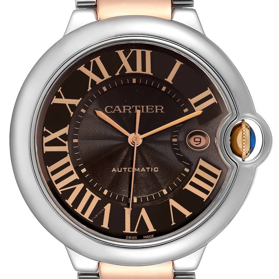 Cartier BALLON BLEU Rose Gold Mix Chocolate 42mm - Image 3