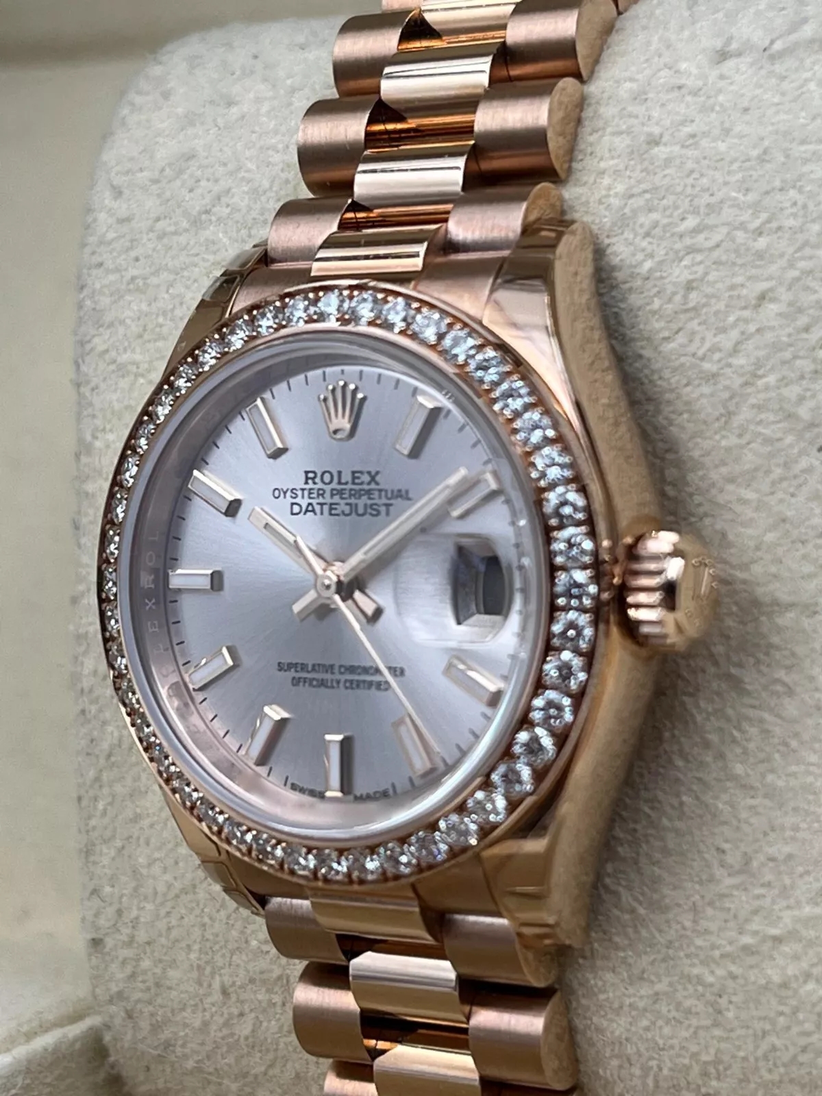 Rolex Lady-Datejust 28mm 279135RBR Rose Dial Jubilee Bracelet - Image 5