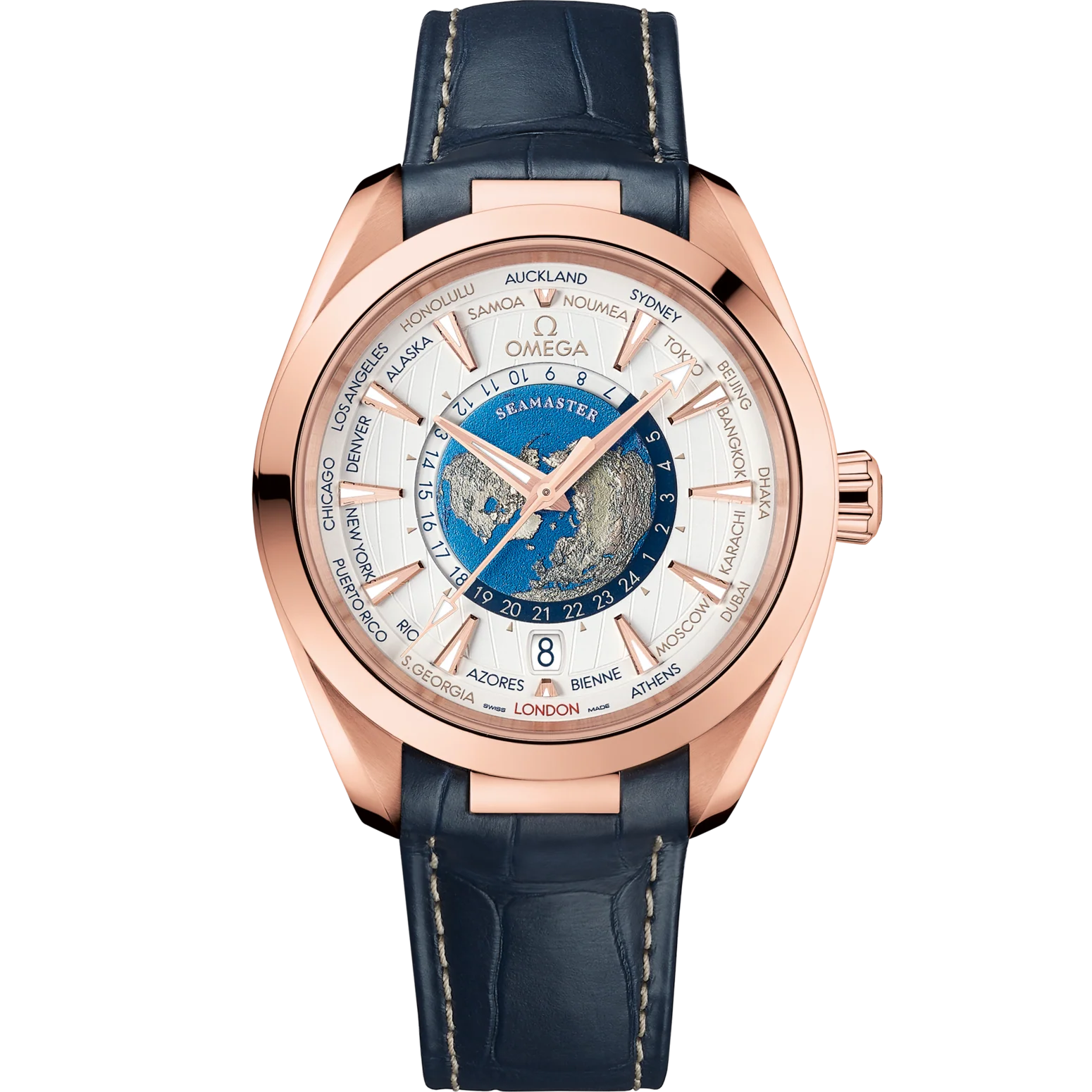 Omega Seamaster Aqua Terra 150M 43mm Silver Dial Sedna™ 18k Rose Gold Strap 220.53.43.22.02.001