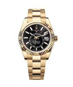 Rolex  Sky-Dweller 42mm 336938-0002 Yellow Gold Black Dial Oyster