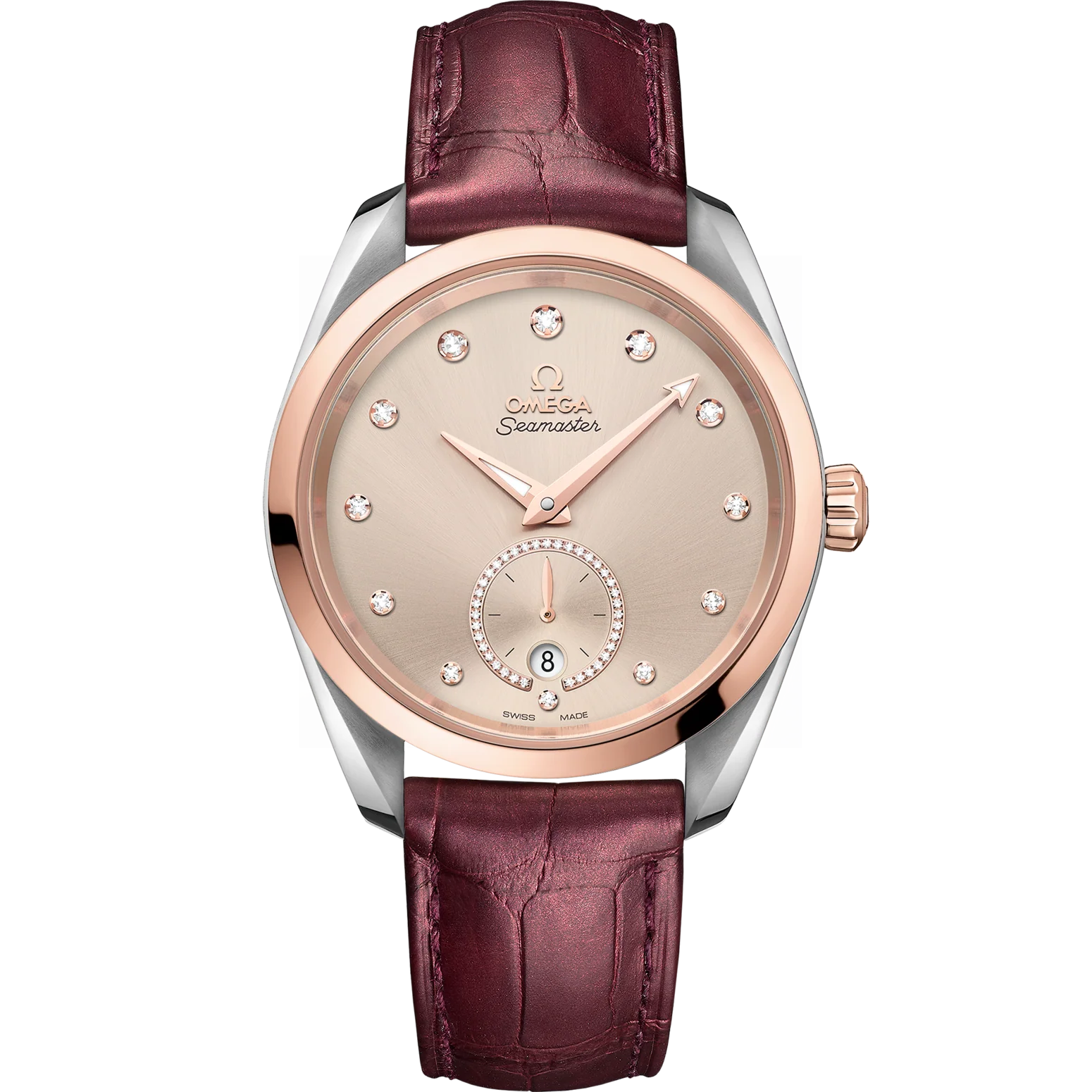 Omega Seamaster Aqua Terra 150M 38 mm Linen Dial Stainless Steel and Sedna™ 18k Rose Gold Strap 220.23.38.20.59.001