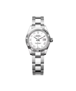 Alternative view of Rolex Lady-Datejust 28mm 279174 White Roman Dial Oyster Bracelet