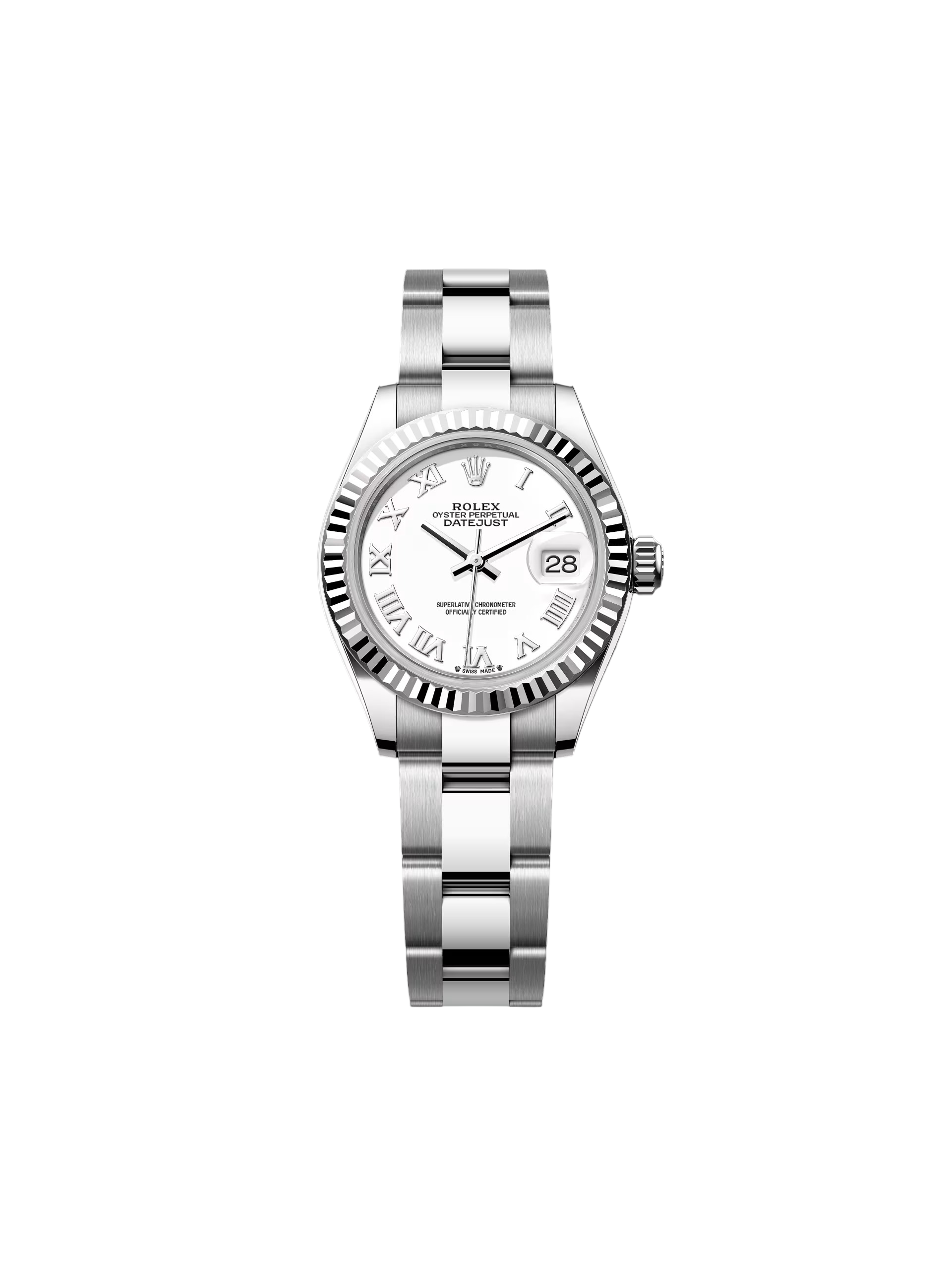 Rolex Lady-Datejust 28mm 279174 White Roman Dial Oyster Bracelet - Image 2
