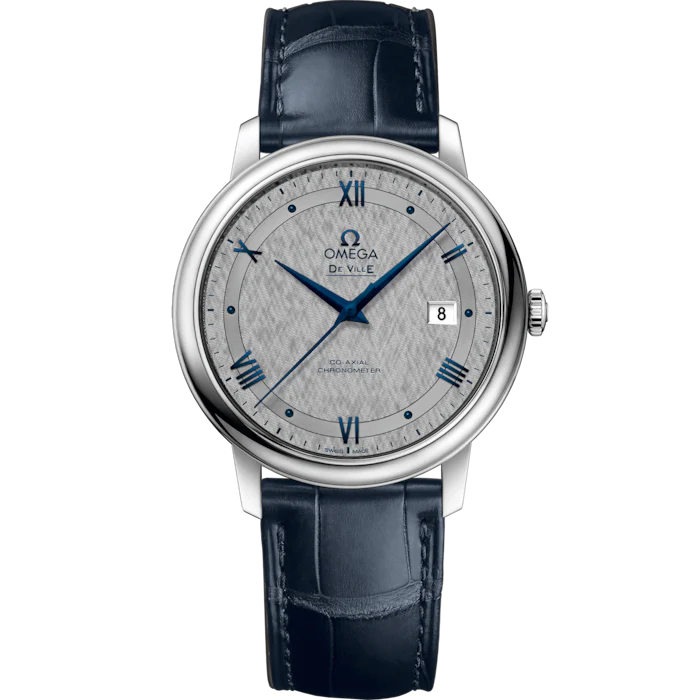 Omega De Ville Prestige 39.5 mm Grey Dial Stainless Steel Strap 424.13.40.20.06.002