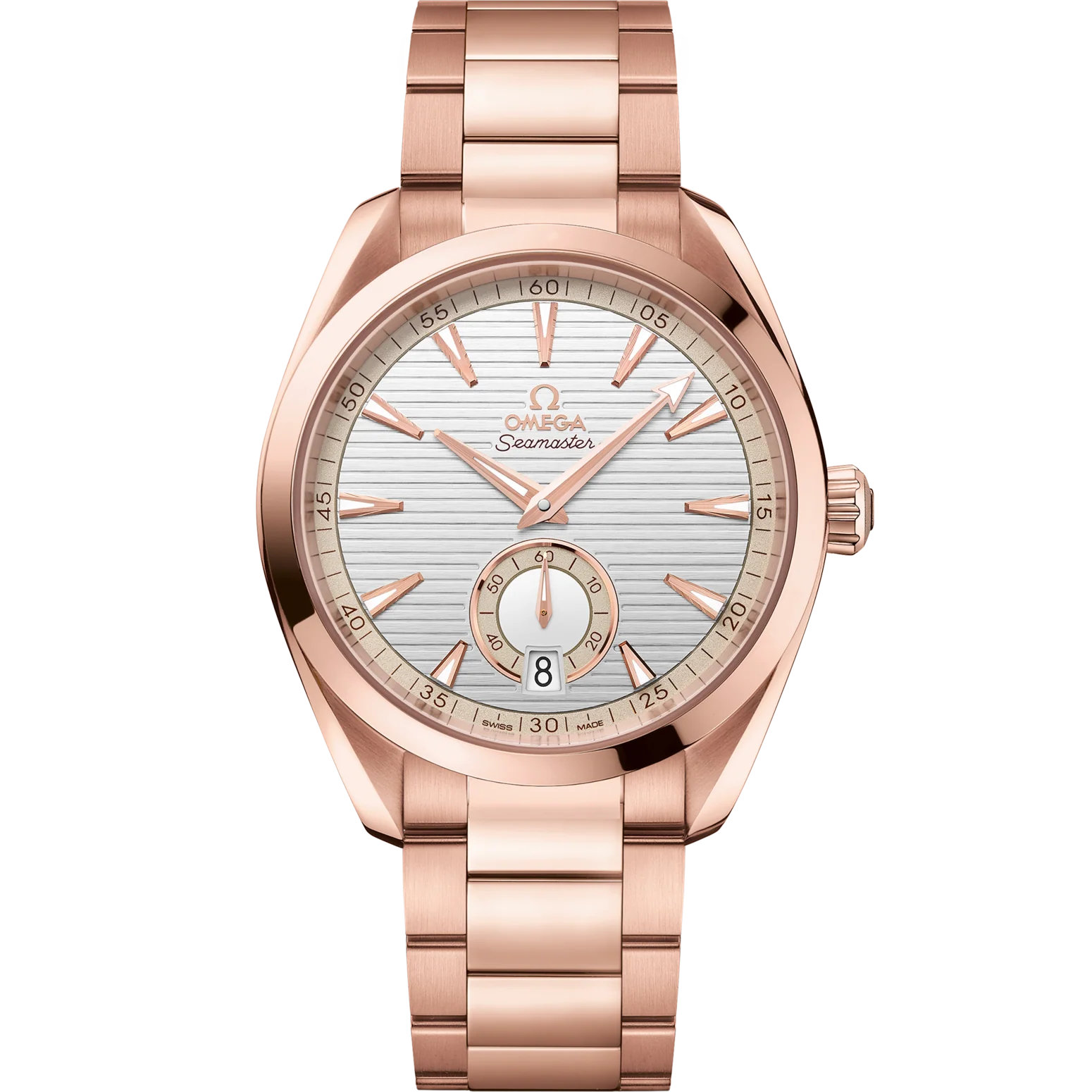 Omega Seamaster Aqua Terra 150M 41 mm Silver Dial Sedna™ 18k Rose Gold Bracelet 220.50.41.21.02.002