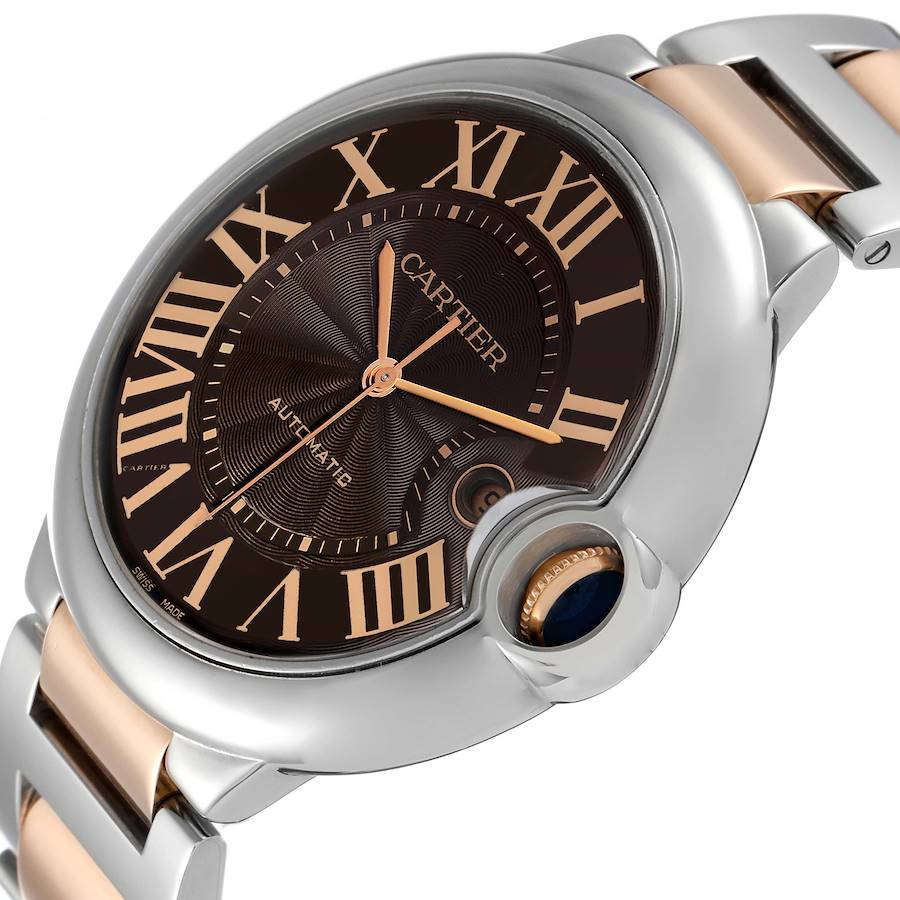 Cartier BALLON BLEU Rose Gold Mix Chocolate 42mm - Image 5