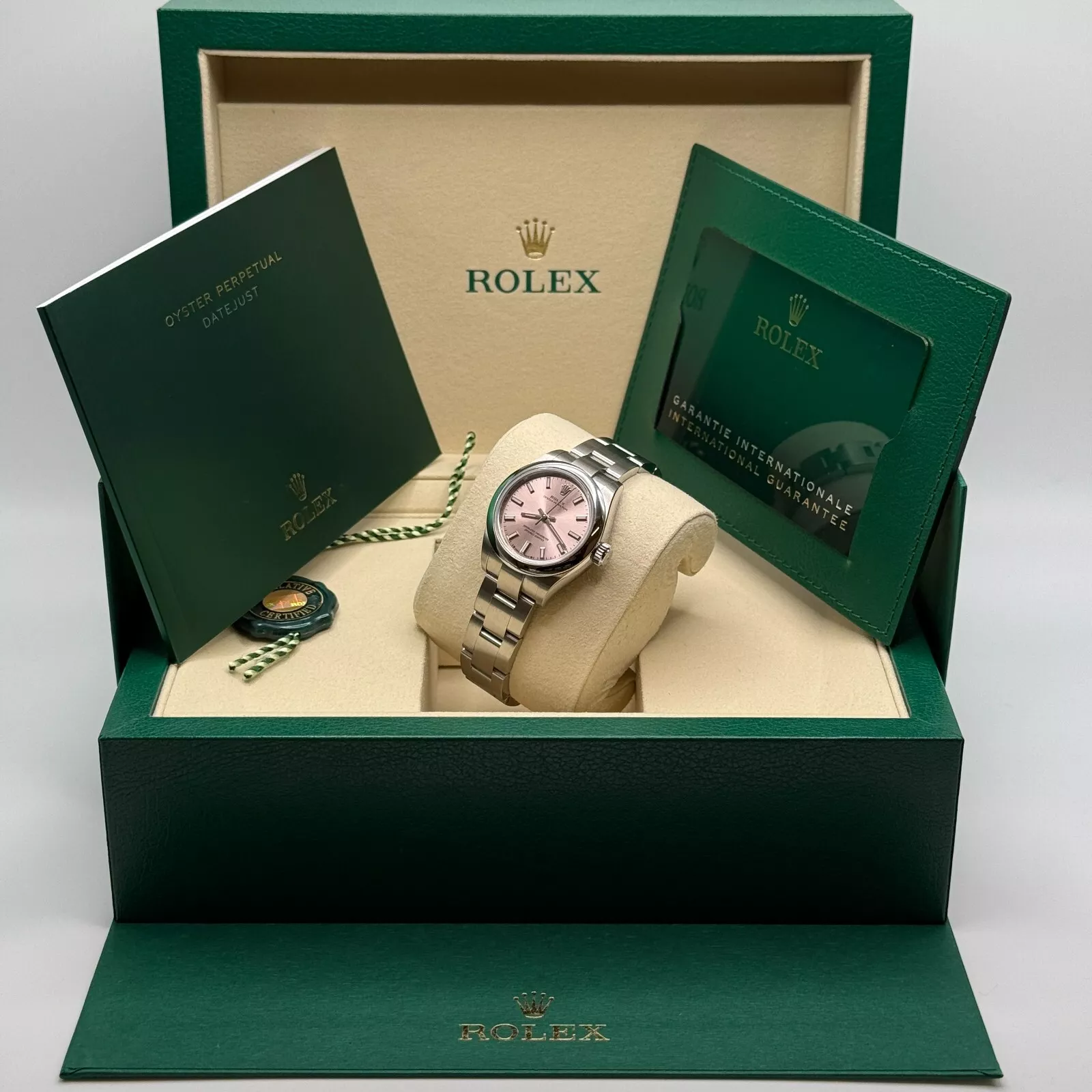 Rolex Oyster Perpetual 28mm 276200-0009 Pink Dial Oyster Stainless Steel Bracelet - Image 9