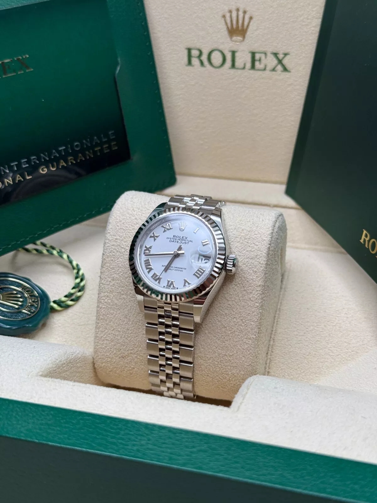 Rolex Lady-Datejust 28mm 279174 White Roman Dial Oyster Bracelet - Image 5