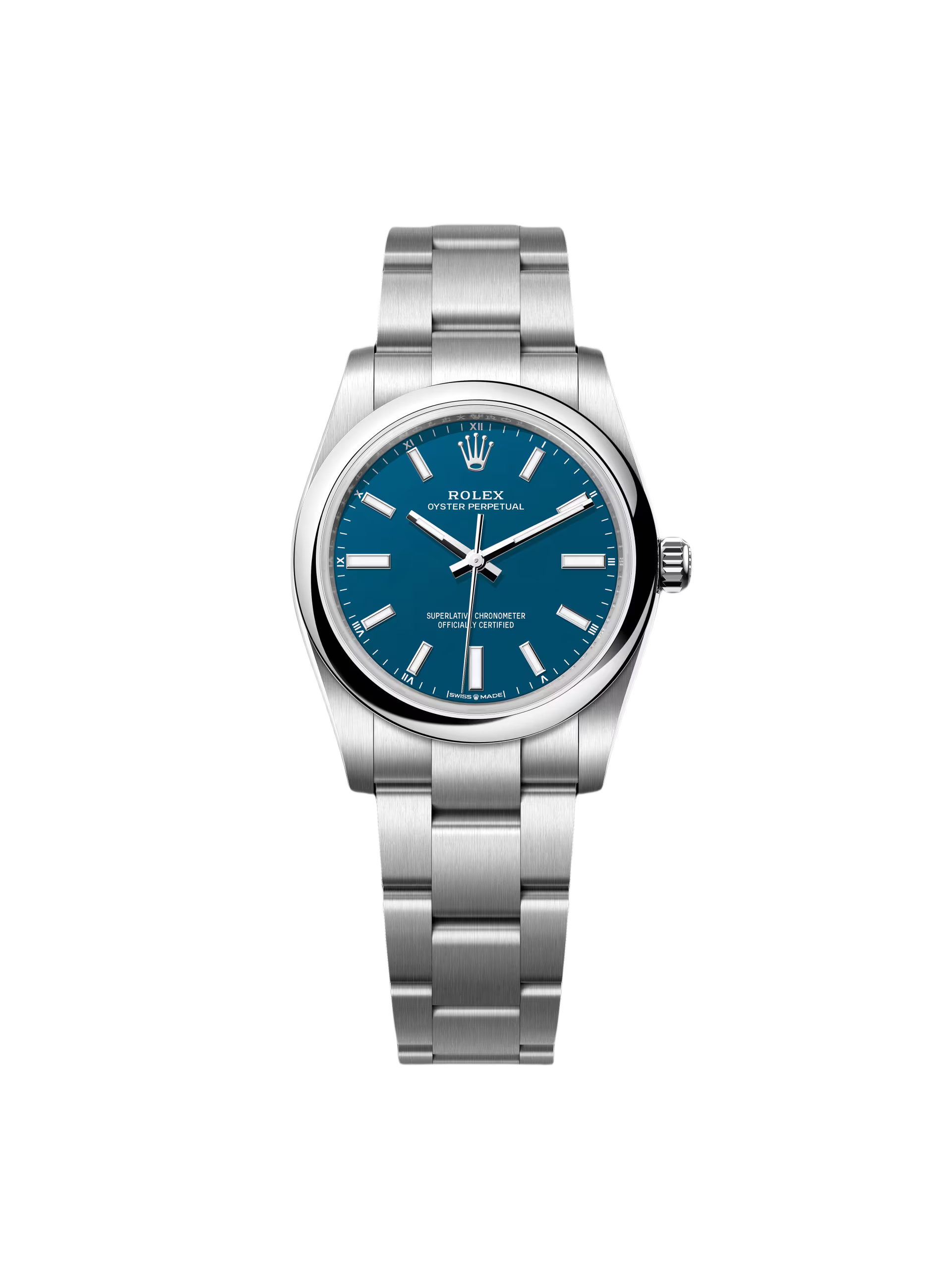 Rolex Oyster Perpetual 34mm 124200 Blue Dial Oyster Stainless Steel Bracelet