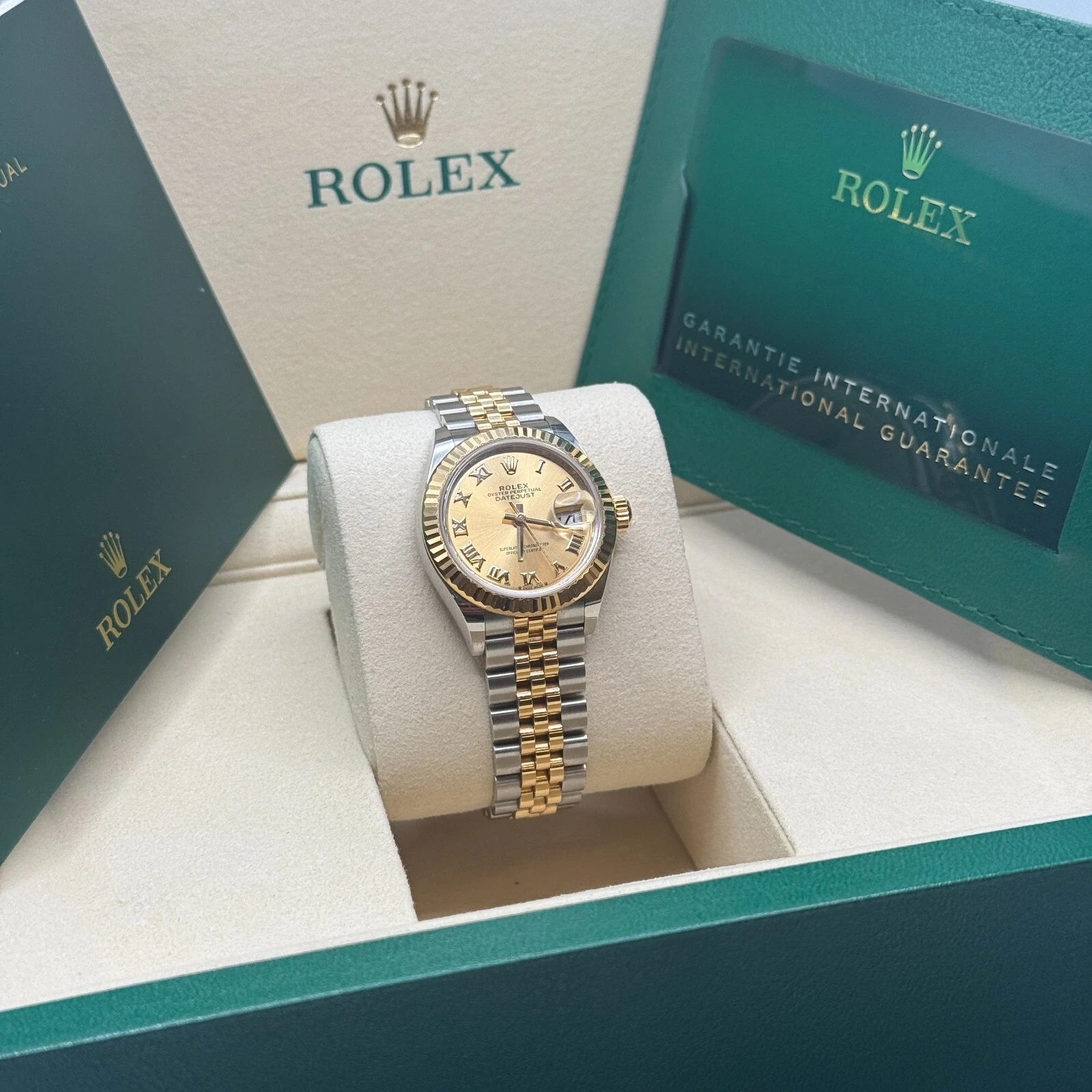 Rolex Lady-Datejust 28mm 279173 Champagne Roman Dial Oyster Bracelet - Image 5