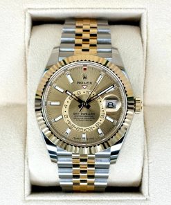Alternative view of Rolex  Sky-Dweller 42mm 336933-0002 Two-Tone Yellow Gold Champagne Dial Oyster