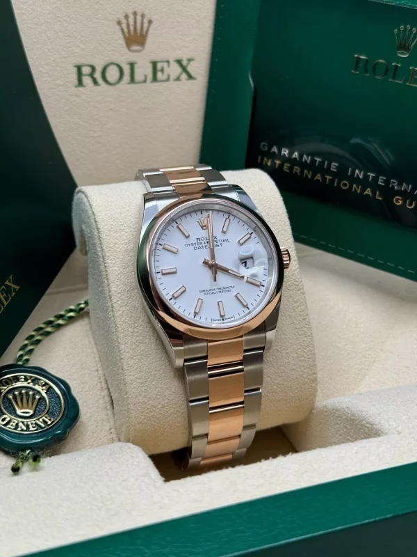 Rolex  Datejust 36mm 126201 White Dial Jubilee Bracelet Watch