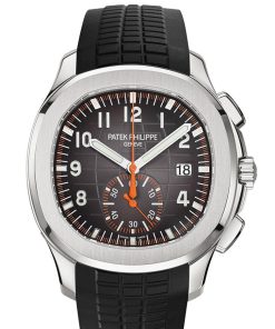 Patek Philippe Aquanaut Black Dial Automatic Men's Chronograph Watch 5968A-001