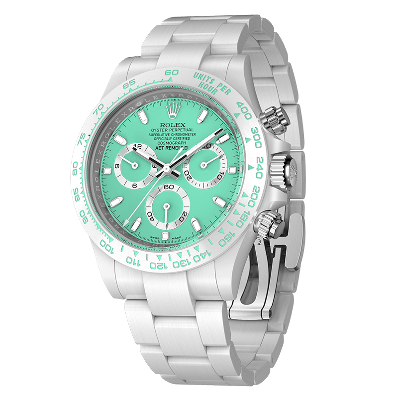 This product is out of stock. If you need to purchase it, please contact us to customize it.Rolex Daytona BISCAY GREEN WHITE CERAMIC - Image 2