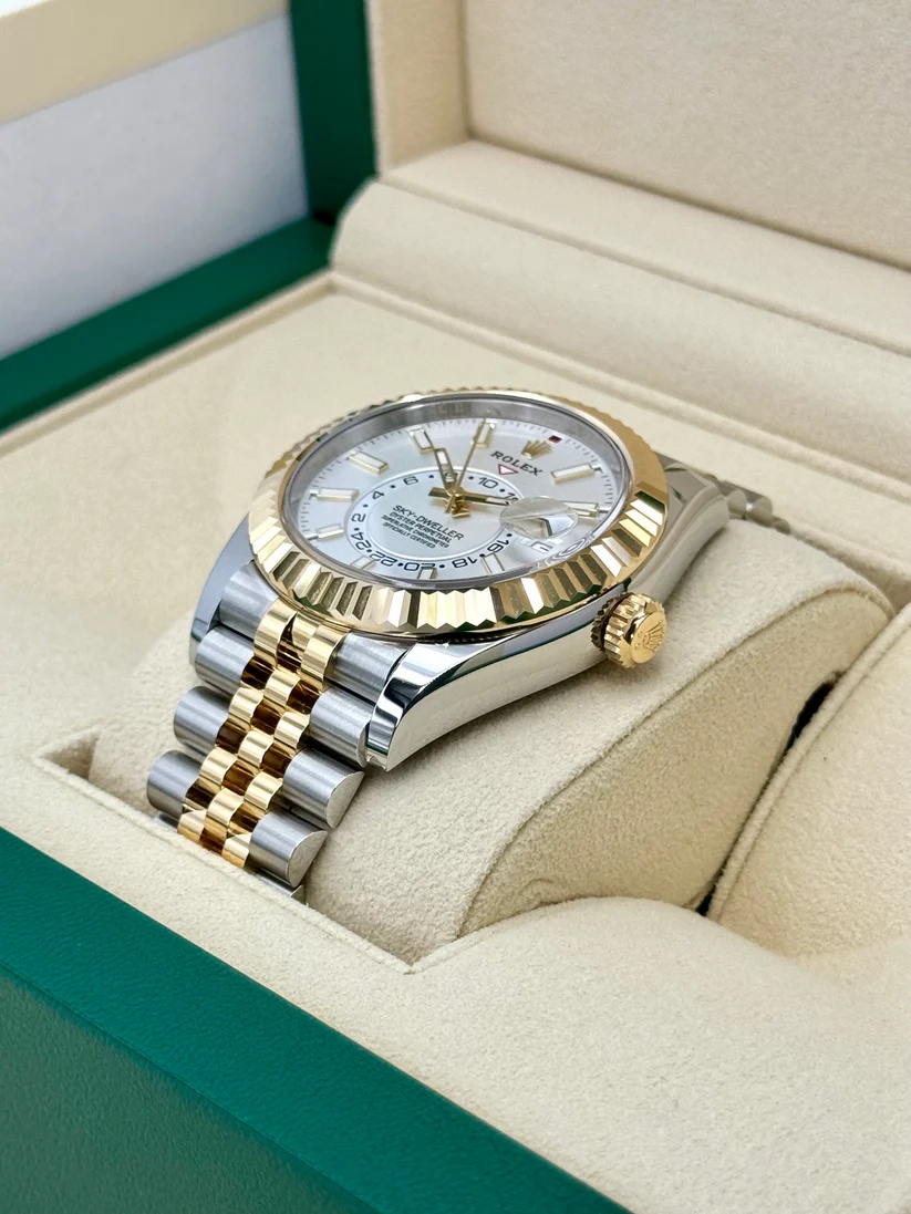 Rolex Sky-Dweller 42mm 336933-0006 Two-Tone Yellow Gold White Dial Oyster - Image 3