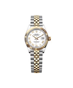 Alternative view of Rolex Lady-Datejust 28mm 279173 White Roman Dial Oyster Bracele