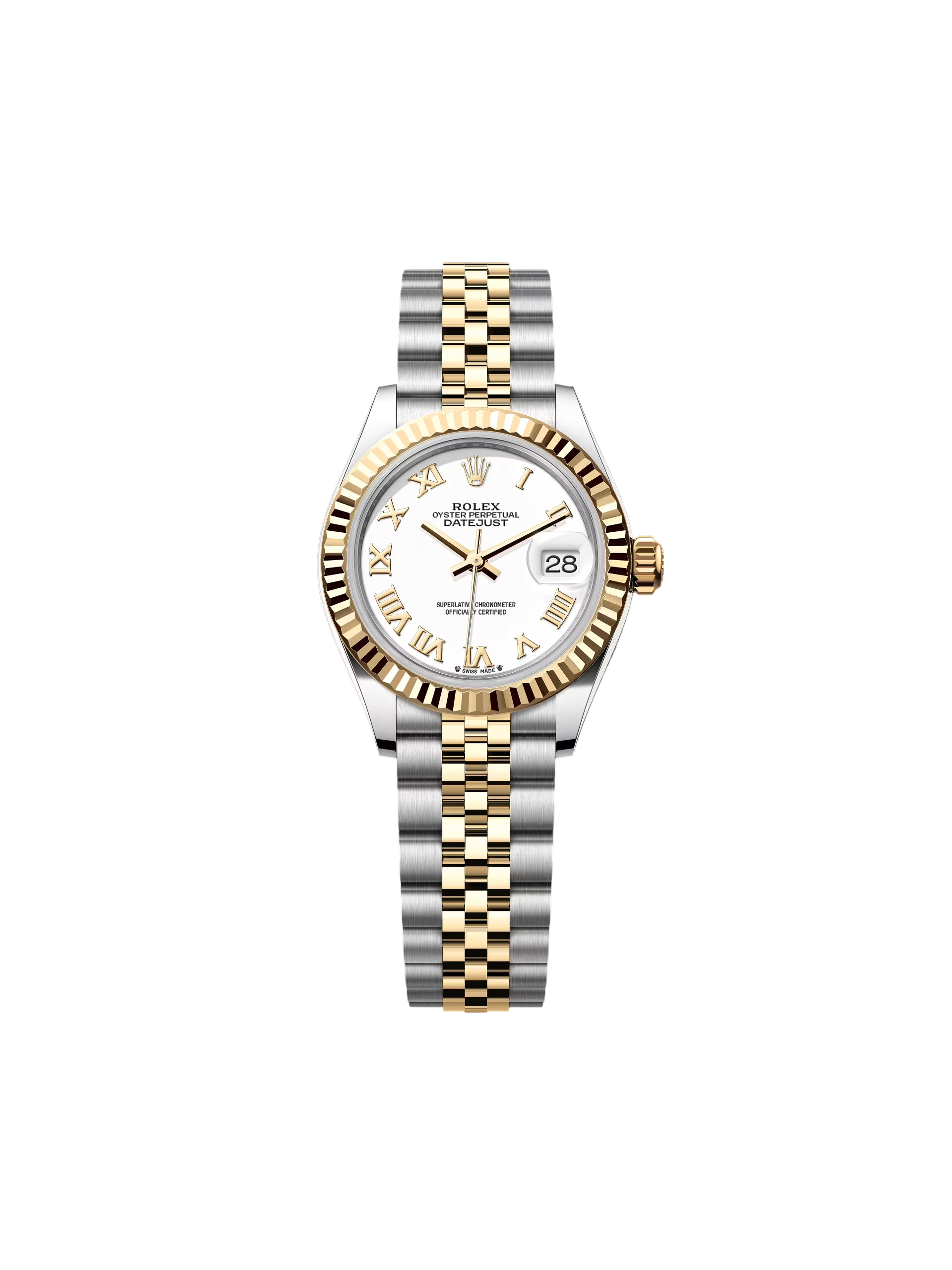 Rolex Lady-Datejust 28mm 279173 White Roman Dial Oyster Bracele - Image 2