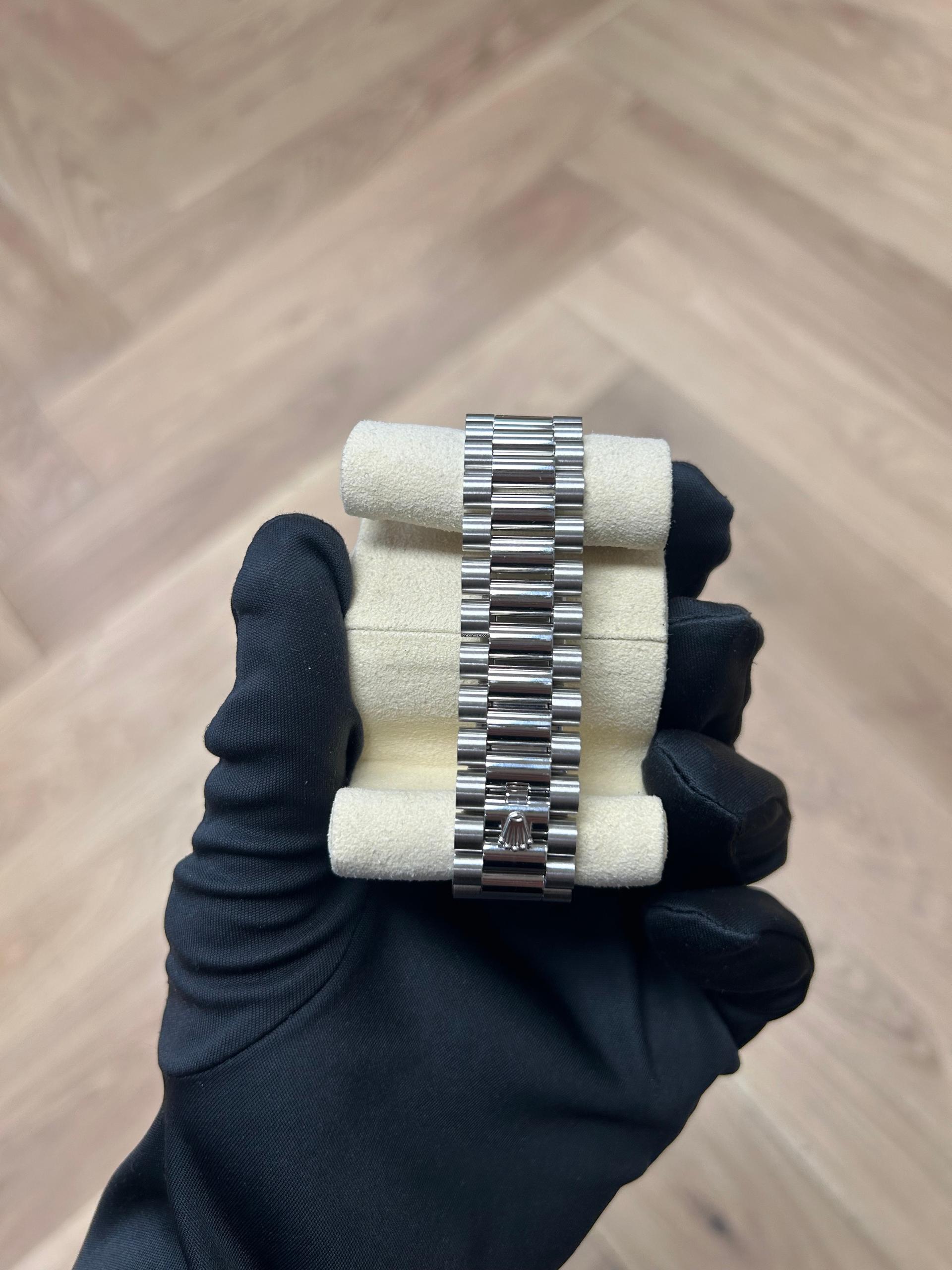 Rolex Day-Date 40mm 228396TBR-0027 Meteoriate Baguette Diamond Dial and Bezel Watch - Image 4