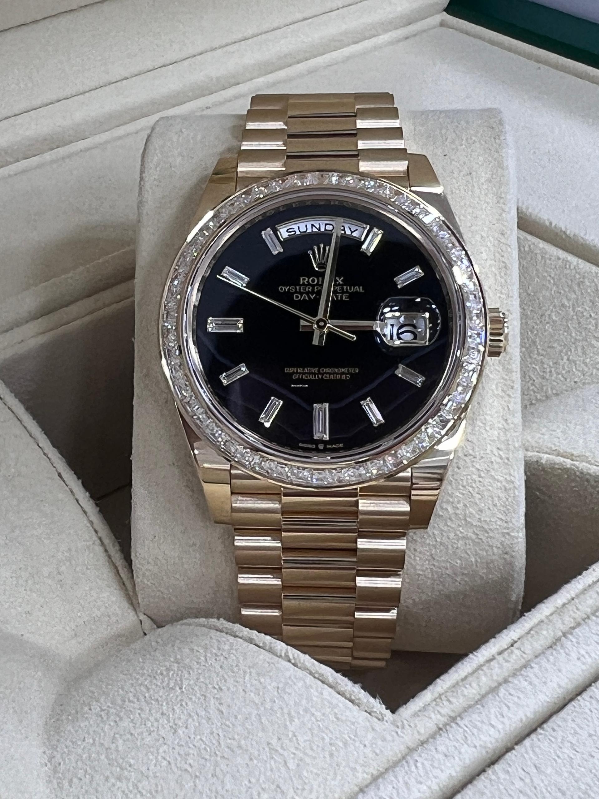 Rolex Day-Date 40mm 228398TBR-0038 Onyx Dial President Watch - Image 5