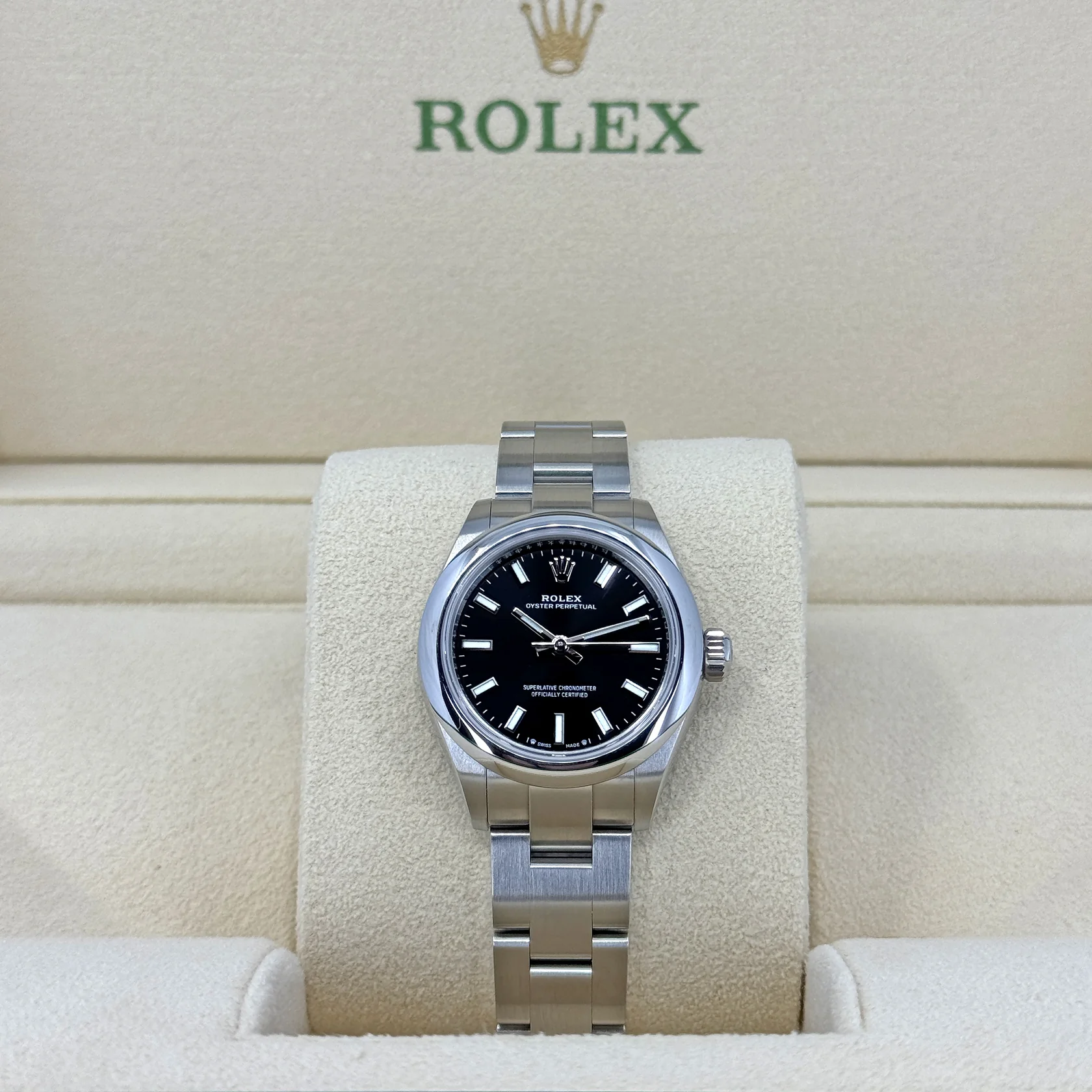 Rolex Oyster Perpetual 31mm 277200-0016 Black Dial Oyster Bracelet Watch - Image 4