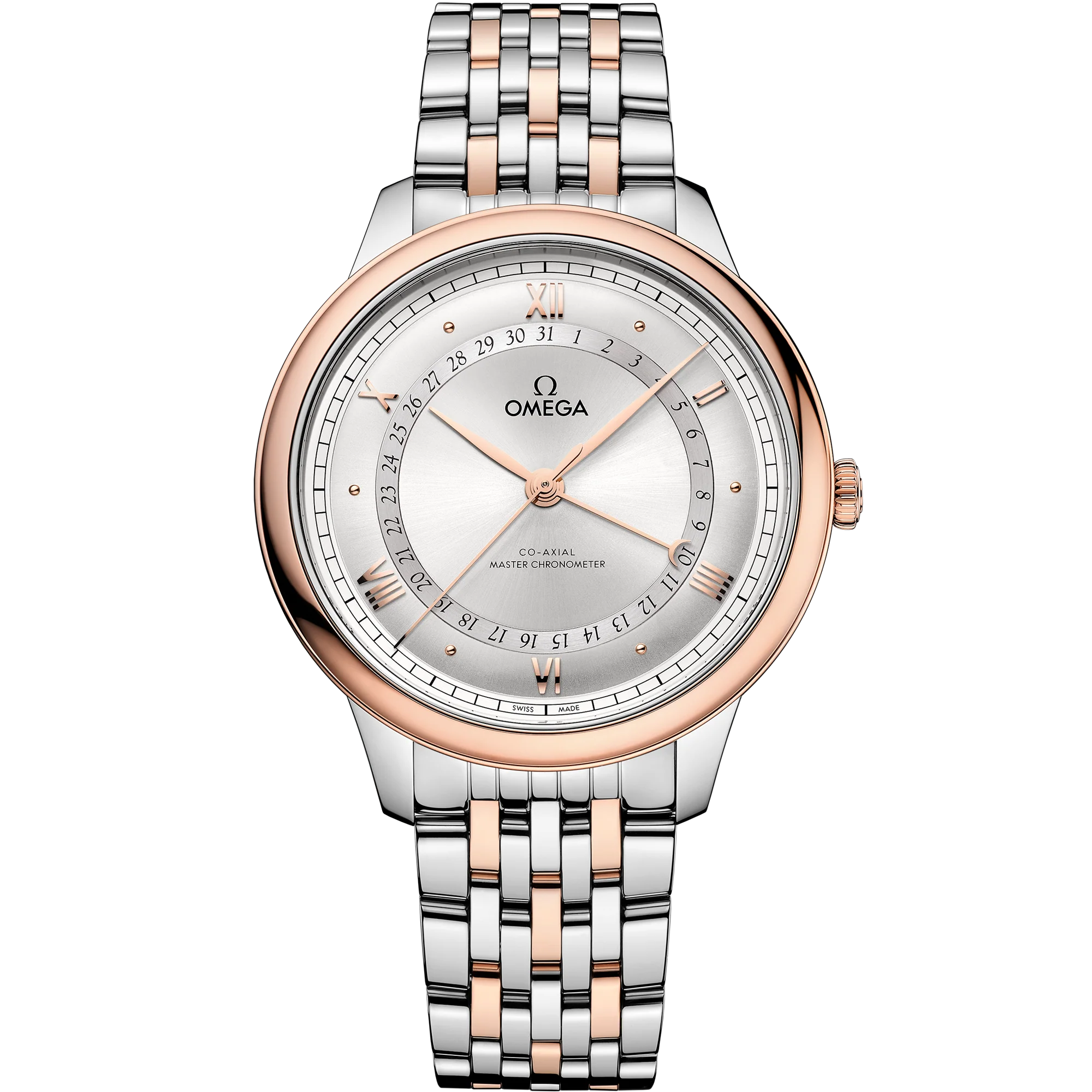 Omega De Ville Prestige, Stainless Steel and 18k Sedna™ Gold, 42mm 434.20.42.22.02.001