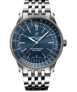 Breitling Navitimer Automatic 41mm Blue Dial Silver Steel Strap Men's Watch - A17326161C1A1
