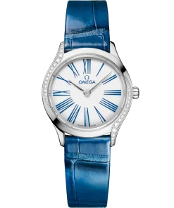 Omega De Ville Mini Trésor 26mm White Dial with Diamonds Stainless Steel Strap 428.18.26.60.04.002