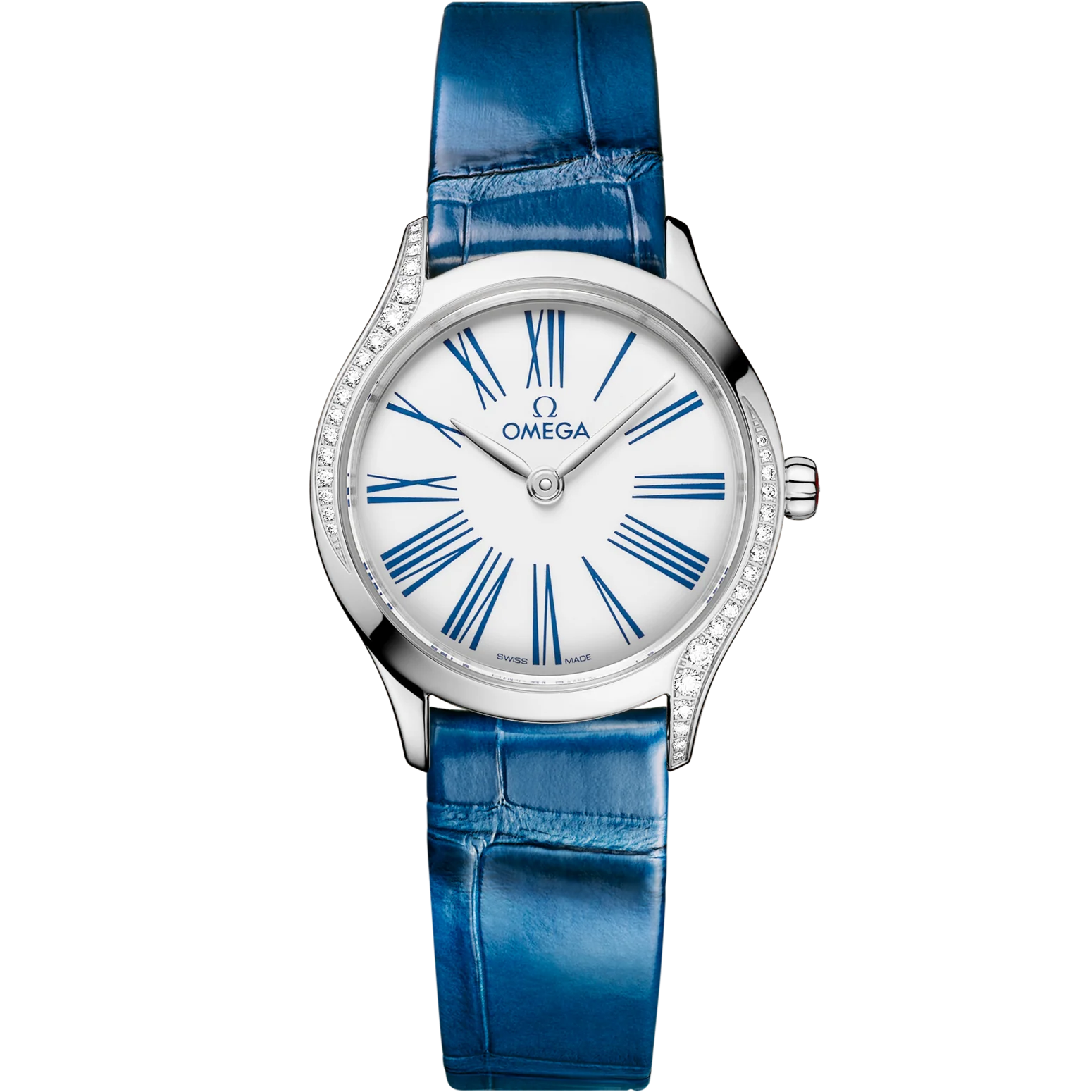 Omega De Ville Mini Trésor 26mm White Dial with Diamonds Stainless Steel Strap 428.18.26.60.04.002