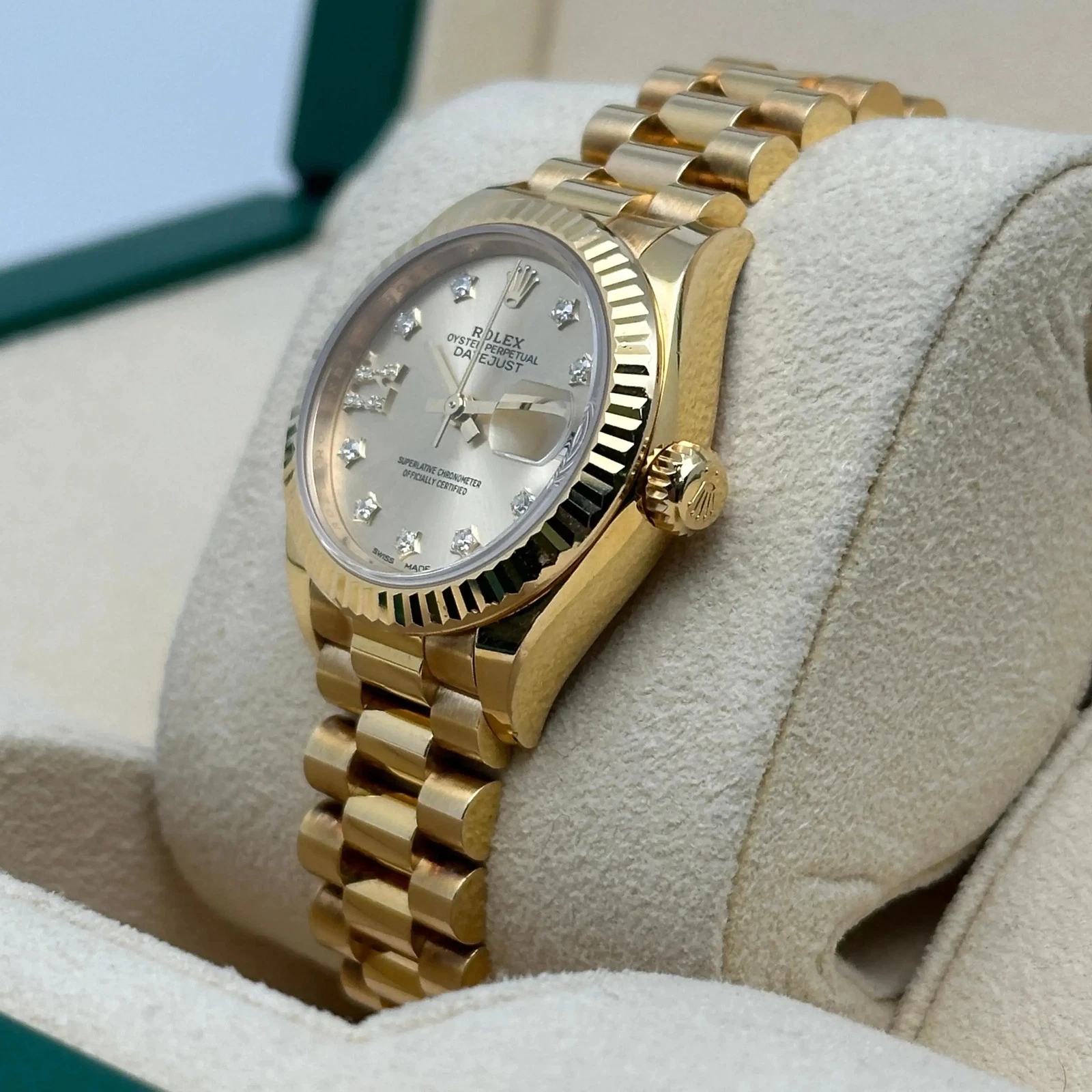 Rolex Lady-Datejust 28mm 279178 Champagne Diamond Dial - Image 5