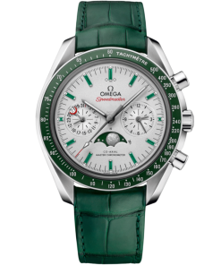 Omega Speedmaster Moonphase 44.25mm Grey Dial Platinum Strap 304.93.44.52.99.003