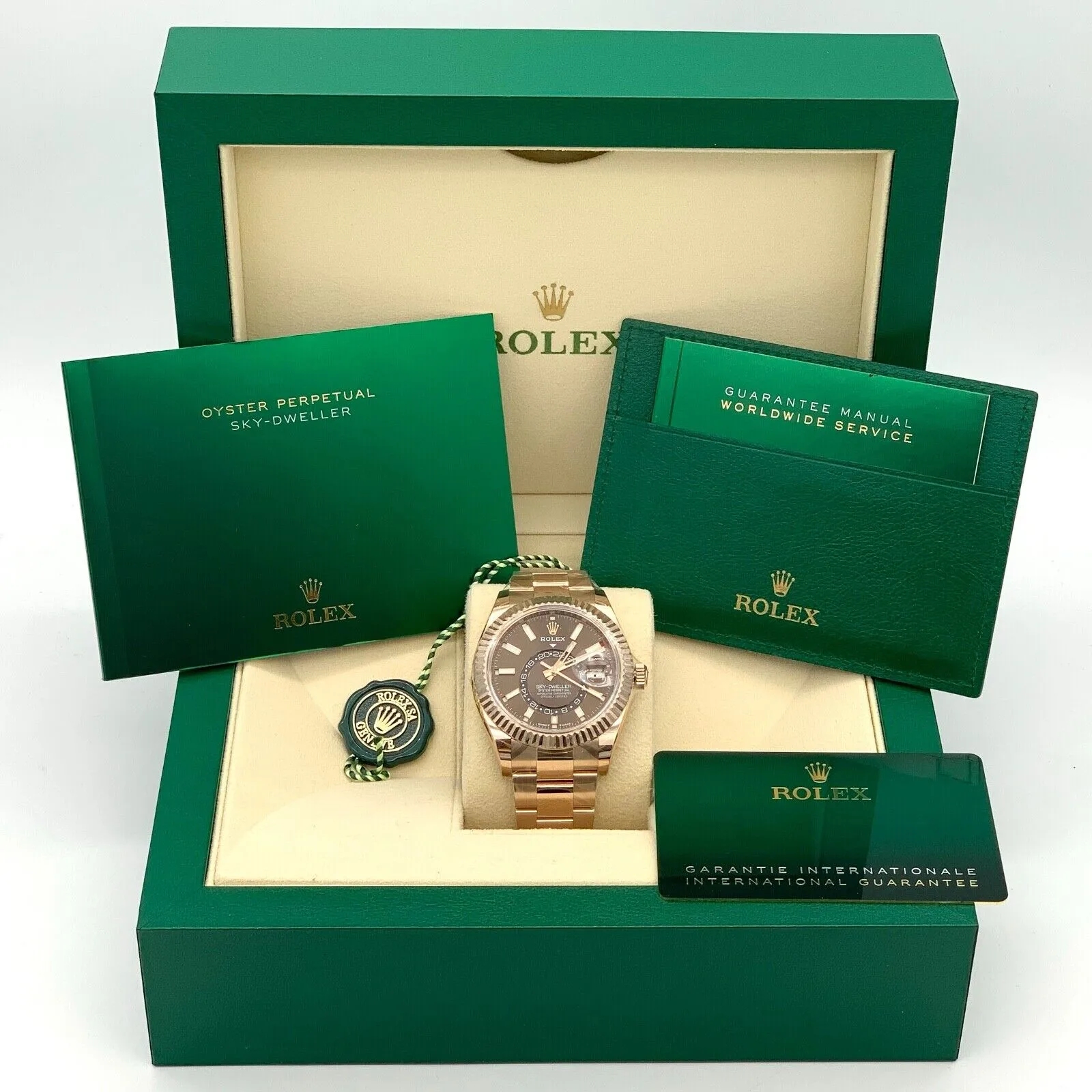 Rolex Sky-Dweller 42mm 336935-0006 Rose Gold Chocolate Dial Jubilee - Image 9
