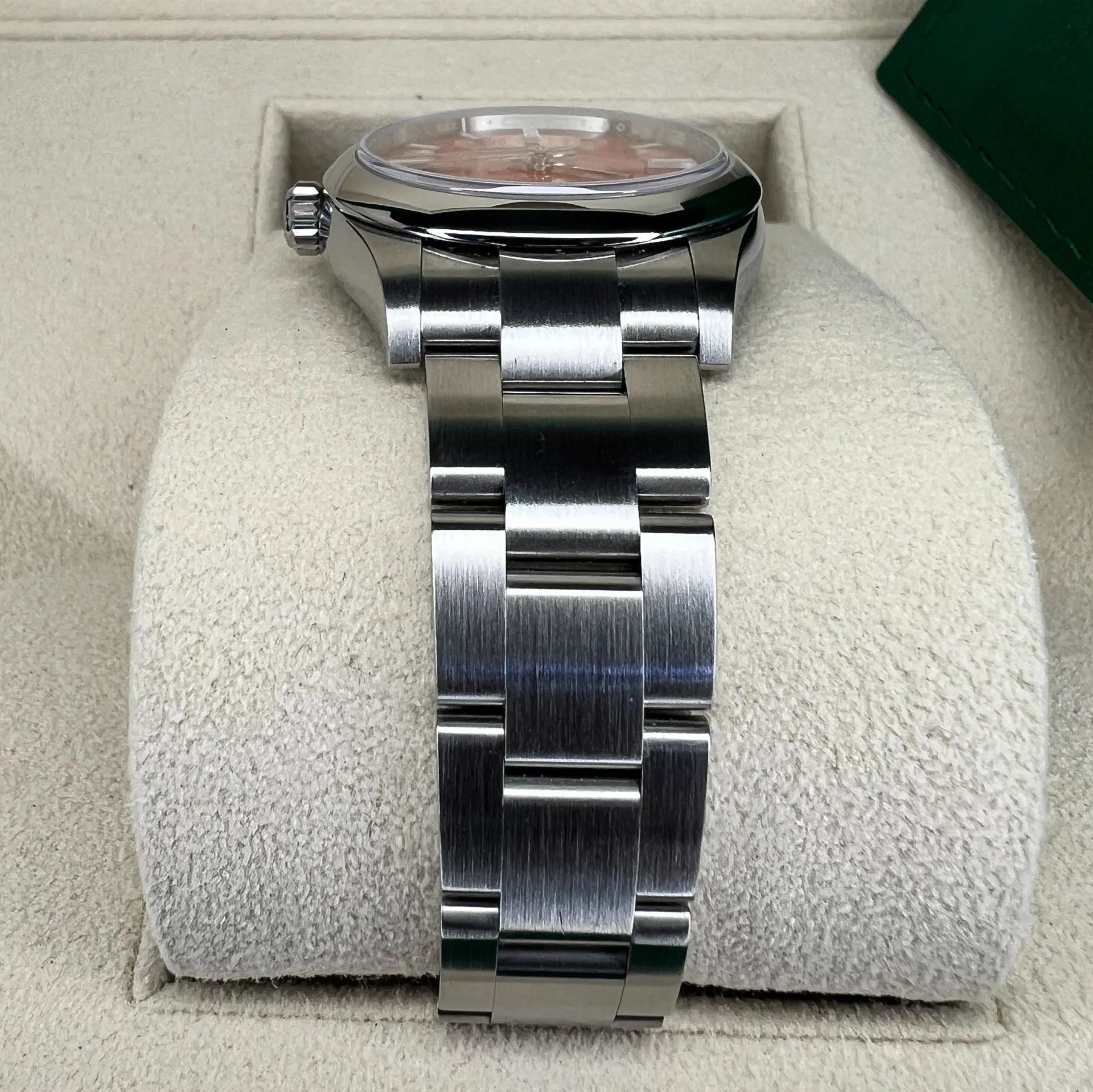 Rolex Oyster Perpetual 31mm 277200-0008 Coral Red Dial Oyster Bracelet Watch - Image 5